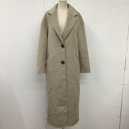 バナナリパブリック BANANA REPUBLIC コート コート一般 ロングコート ロングジャケット カラージャケット アウター XS 無地 ベージュ / ベージュ /  レディース USED 古着 中古 10124738