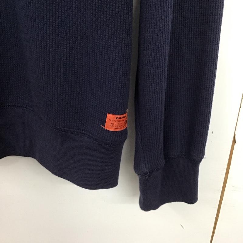 ディーゼル DIESEL パーカー 長袖 ジップアップパーカー 長袖パーカー S ロゴ、文字 紺 / ネイビー /  メンズ USED 古着 中古 10148316