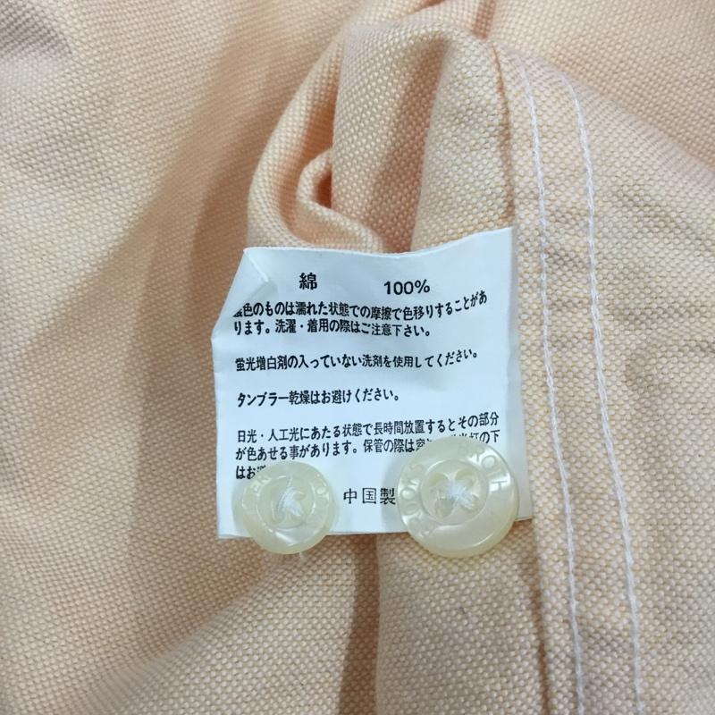ブルックスブラザーズ BROOKS BROTHERS シャツ、ブラウス 半袖 ボタンダウン コットン プルオーバー M ワンポイント 橙 / オレンジ /  メンズ USED 古着 中古 10111584
