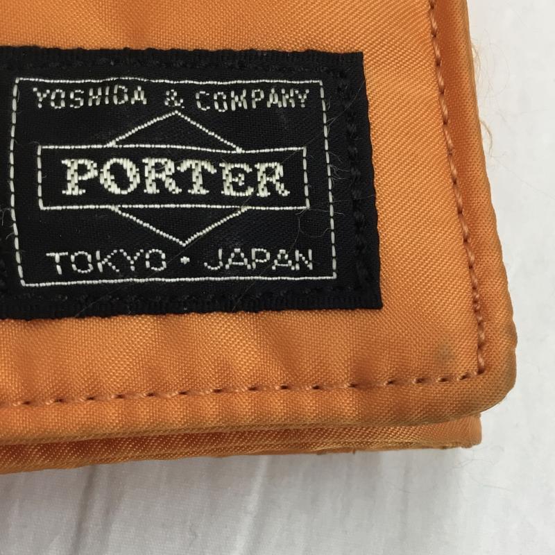 ポーター PORTER ショルダーバッグ ショルダーバッグ TANKER 80th ANNIVERSARY MODEL ロゴ、文字 橙 / オレンジ / X 黒 / ブラック / X チャコールグレー / チャコールグレー /  メンズ USED 古着 中古 10130258