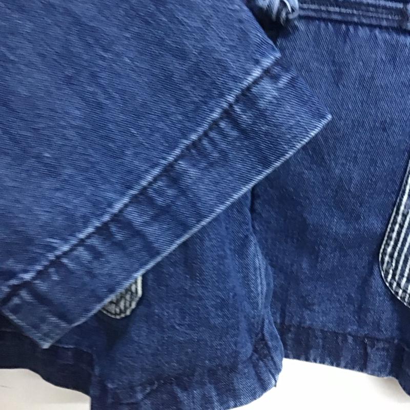 ゴースローキャラバン go slow caravan ジャケット、上着 ジャケット、ブレザー 336604 チャイナシャツJKT デニムジャケット 3 ワンポイント 青 / ブルー /  メンズ USED 古着 中古 10144006