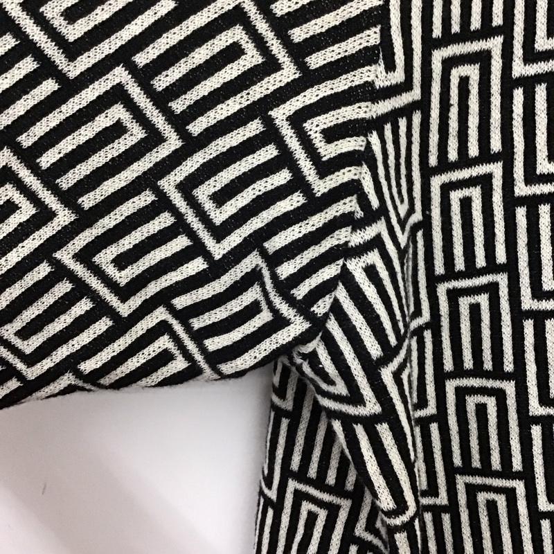 ザラ ZARA ポロシャツ 半袖 半袖ポロシャツ カラーシャツ 半袖カットソー M 総柄 黒 / ブラック / X アイボリー / アイボリー /  メンズ USED 古着 中古 10151088