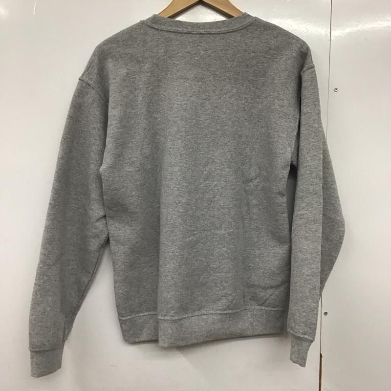 ギルダン GILDAN トレーナー 長袖 長袖トレーナー スウェット クルーネック プルオーバー S ロゴ、文字 灰 / グレー /  レディース USED 古着 中古 10142496