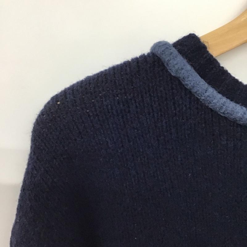 ザラ ZARA ニット、セーター 長袖 S 無地 紺 / ネイビー /  レディース USED 古着 中古 10142791