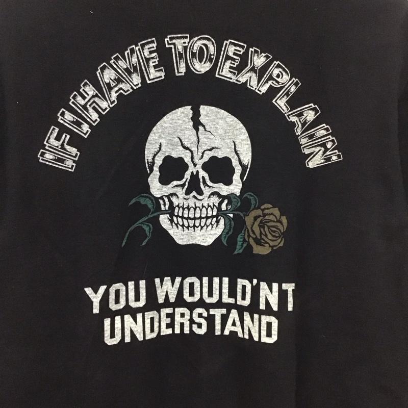 クーティー COOTIE Tシャツ 半袖 半袖カットソー プリントTシャツ クルーネックカットソー M プリント 黒 / ブラック /  メンズ USED 古着 中古 10131148