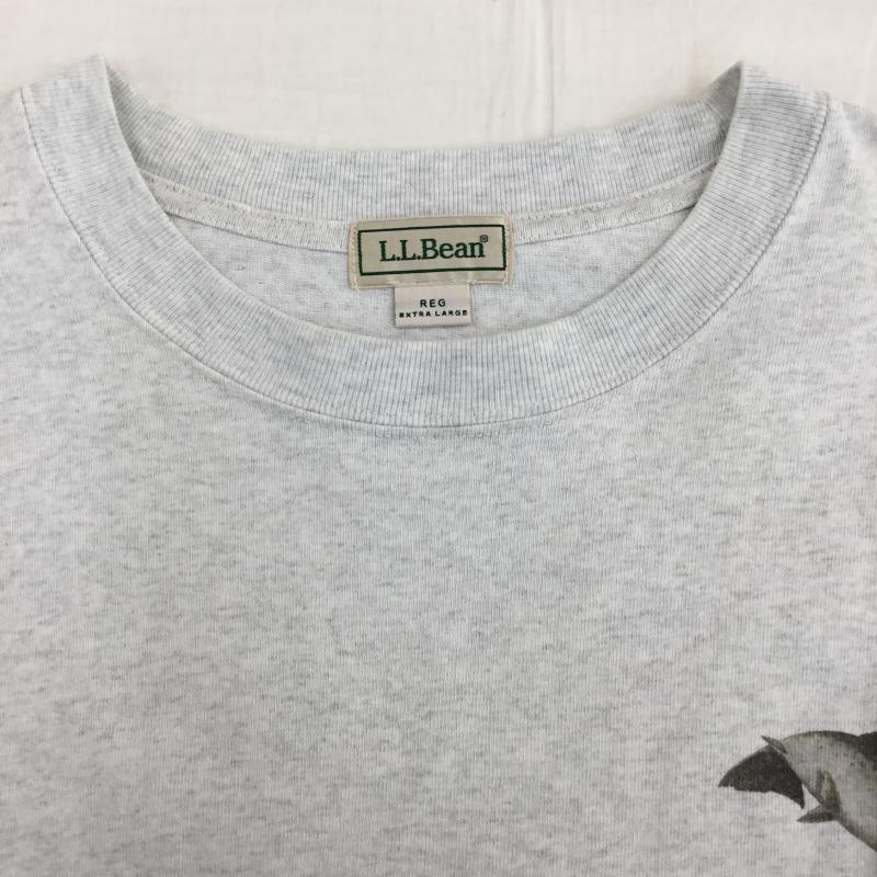 エルエルビーン L.L.Bean Tシャツ 半袖 XL プリント 灰 / グレー /  メンズ USED 古着 中古 10145808