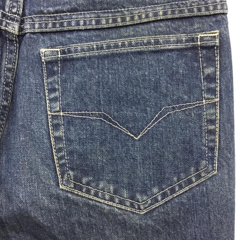ヴェルサーチジーンズクチュール VERSACE JEANS COUTURE パンツ デニム、ジーンズ デニムパンツ ストレートパンツ スリムパンツ カジュアルパンツ 30インチ 無地 インディゴ / インディゴ /  メンズ USED 古着 中古 10120672