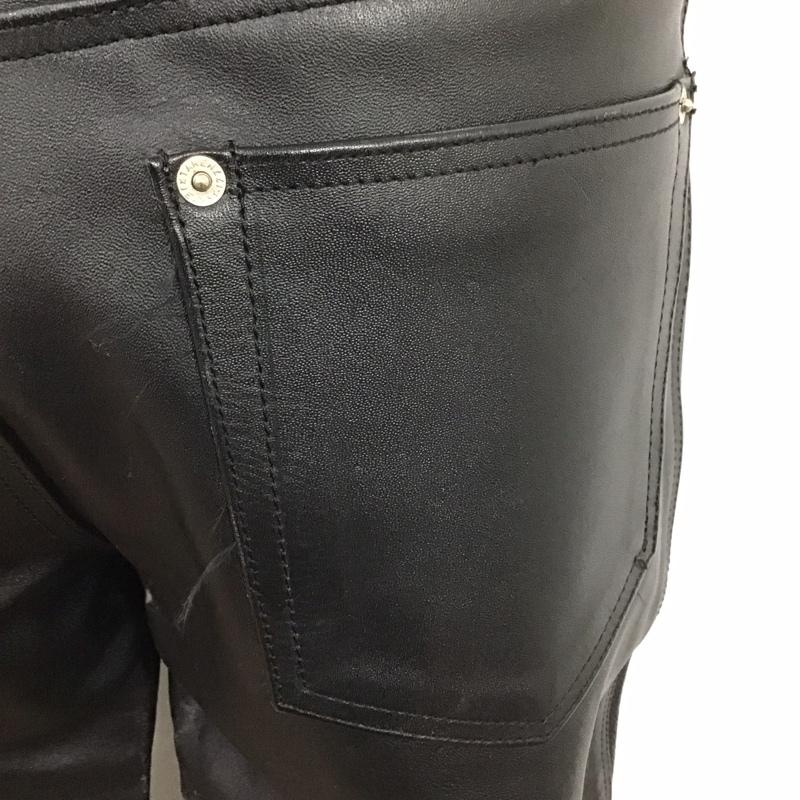 古着 USED パンツ ワークパンツ、ペインターパンツ レザーパンツ ワイドパンツ カジュアルパンツ バイカーパンツ 無地 黒 / ブラック /  メンズ USED 古着 中古 10107264