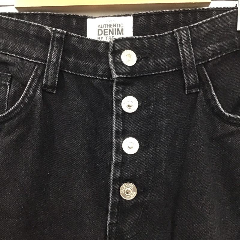 ザラ ZARA パンツ デニム、ジーンズ 40 無地 黒 / ブラック /  レディース USED 古着 中古 10129809