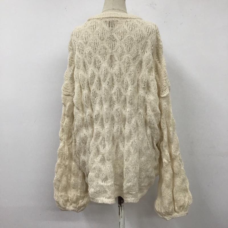 フリークスストア FREAK S STORE ニット、セーター 長袖 FREE 無地 白 / ホワイト /  レディース USED 古着 中古 10121546