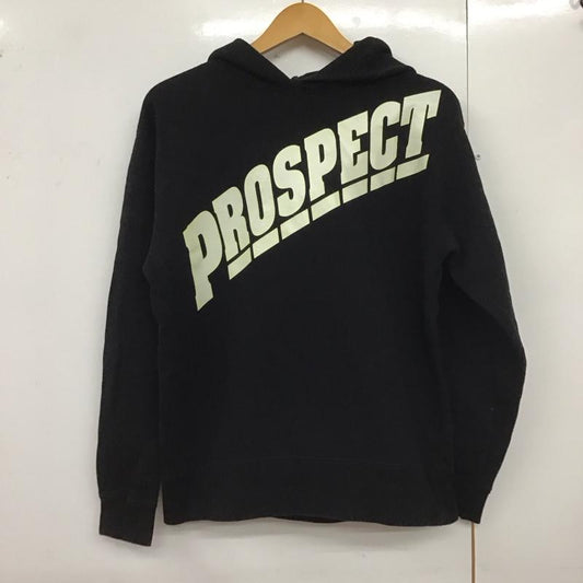 プロスペクト PROSPECT パーカー 長袖 長袖パーカー フード付きパーカー プリントスウェット トレーナー ロゴ、文字 黒 / ブラック /  メンズ USED 古着 中古 10124486