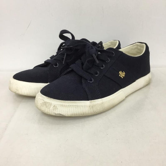 ローレンラルフローレン LAUREN RALPH LAUREN スニーカー スニーカー 13297 ローカット UK3.5 US：6 ワンポイント 紺 / ネイビー /  レディース USED 古着 中古 10134859