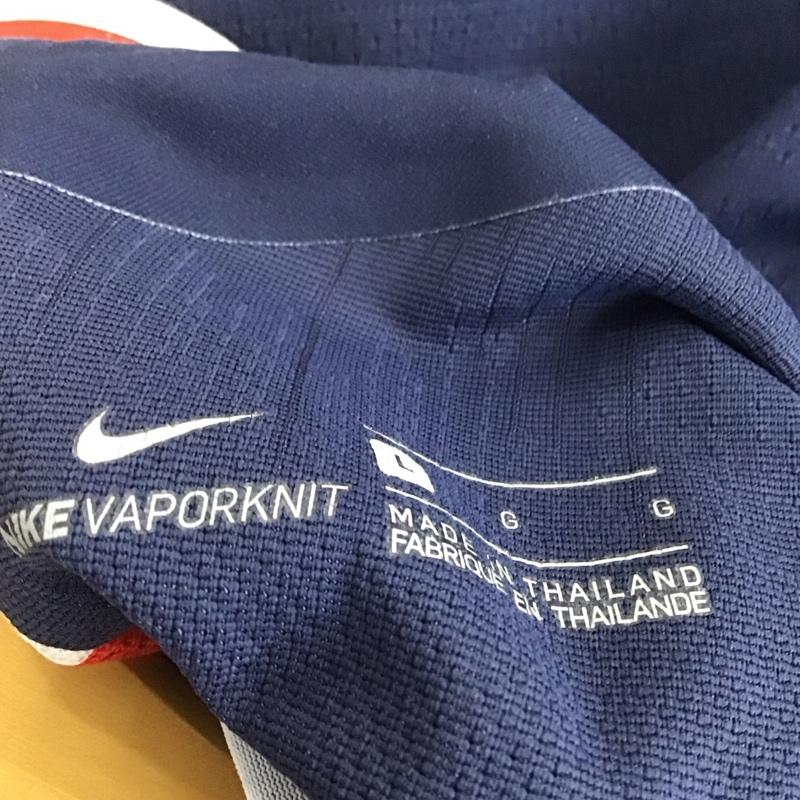 ナイキ NIKE Tシャツ 半袖 Fly Emirates サッカーT L ロゴ、文字 紺 / ネイビー /  メンズ USED 古着 中古 10146354