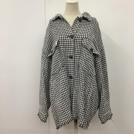 ザラ ZARA ジャケット、上着 ジャケット、ブレザー ツイード L チェック マルチカラー / マルチカラー /  レディース USED 古着 中古 10120263