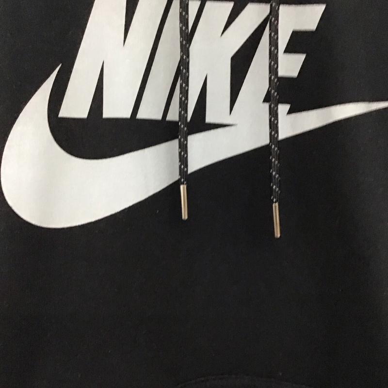 ナイキ NIKE パーカー 長袖 dm1237-010 長袖パーカー プルオーバー XXL ロゴ、文字 黒 / ブラック /  メンズ USED 古着 中古 10150327