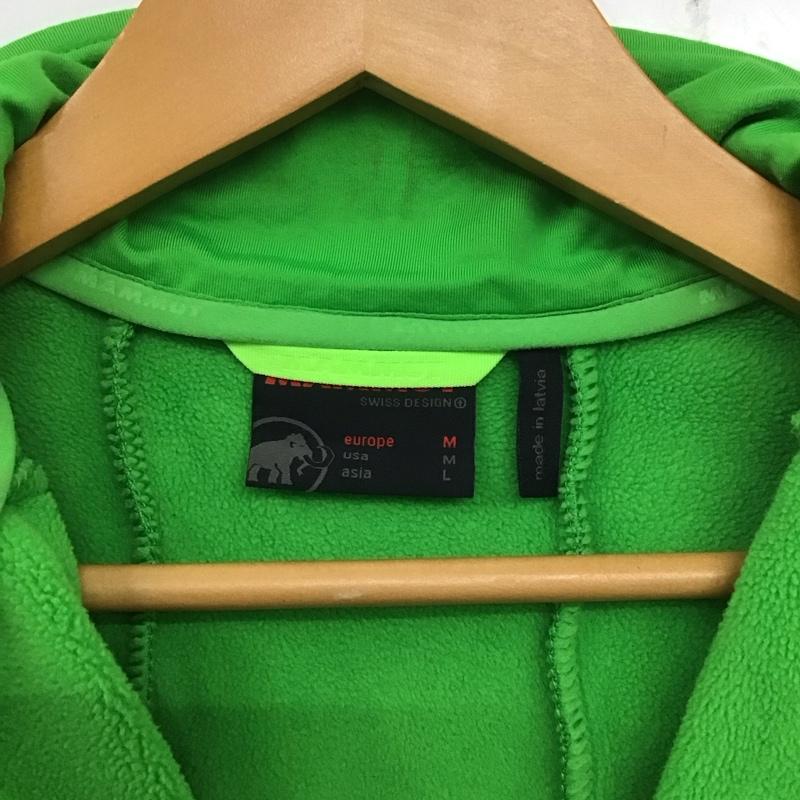 マムート Mammut ジャケット、上着 ジャンパー、ブルゾン ジップアップジャケット スタンドカラー アウター M ロゴ、文字 緑 / グリーン /  メンズ USED 古着 中古 10139280