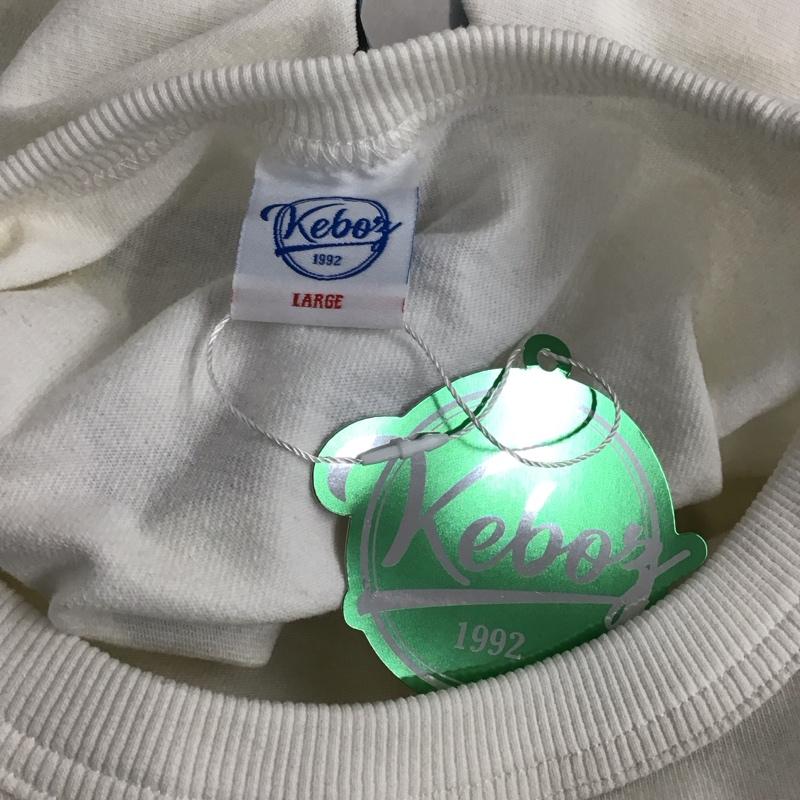 ケボズ KEBOZ Tシャツ 半袖 KBZSS23SS103 L プリント 白 / ホワイト /  メンズ USED 古着 中古 10125013