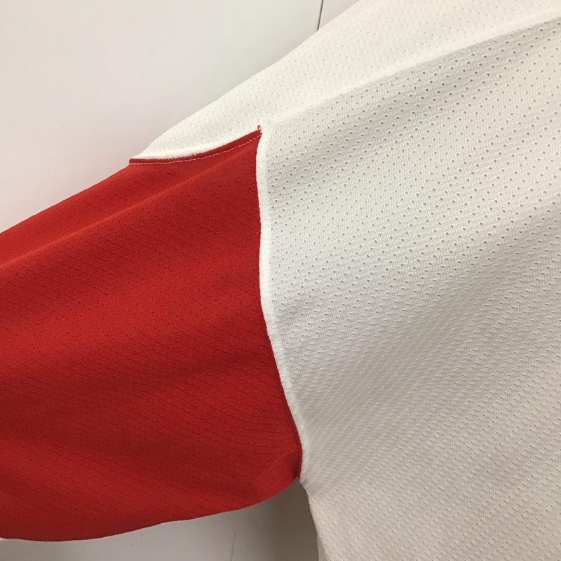 古着 USED カットソー 長袖 ホッケーシャツ Vネックカットソー ロングスリーブカットソー プリントTシャツ XXL ロゴ、文字 白 / ホワイト / X 赤 / レッド /  メンズ USED 古着 中古 10119955