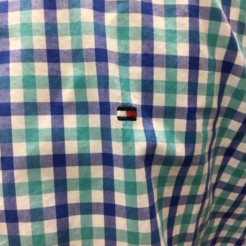 トミーヒルフィガー TOMMY HILFIGER シャツ、ブラウス 半袖 半袖シャツ チェックシャツ カラーシャツ カジュアルシャツ ボタンダウンシャツ XL チェック マルチカラー / マルチカラー /  メンズ USED 古着 中古 10106602
