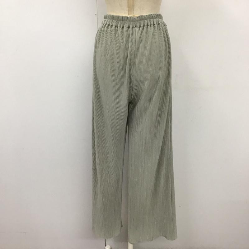 ムルーア MURUA パンツ ワークパンツ、ペインターパンツ ワイドパンツ カジュアルパンツ ワークパンツ フレアパンツ FREE 無地 灰 / グレー /  レディース USED 古着 中古 10120866