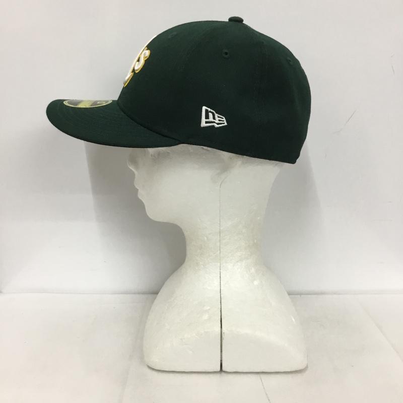 ニューエラ NEW ERA 帽子 キャップ OAKLAND ATHLETICS 59FIFTY 57.7cm ロゴ、文字 緑 / グリーン /  メンズ USED 古着 中古 10125180