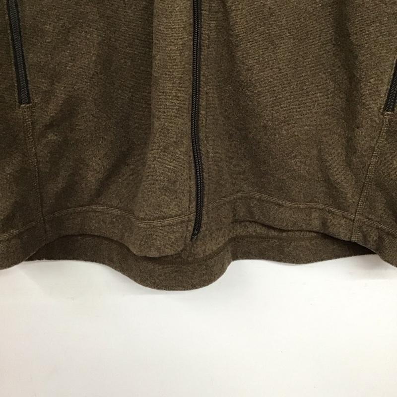モンベル mont-bell ジャケット、上着 ジャケット、ブレザー 1114432 シャミースジャケット ジップアップジャケット スタンドカラー L ロゴ、文字 茶 / ブラウン /  メンズ USED 古着 中古 10143206