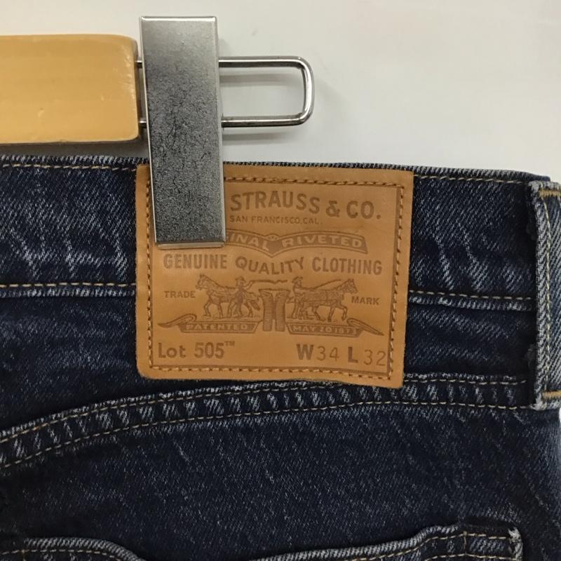 リーバイストラウスアンドコー Levi Strauss & co. パンツ デニム、ジーンズ デニムパンツ ストレートパンツ ワイドパンツ カジュアルパンツ 34 無地 インディゴ / インディゴ /  メンズ USED 古着 中古 10123550