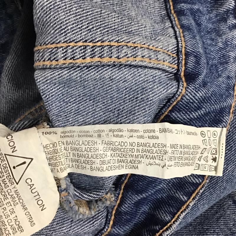 ザラ ZARA ジャケット、上着 ジャケット、ブレザー デニムジャケット カラージャケット 長袖ジャケット ブルゾン S 無地 インディゴ / インディゴ /  レディース USED 古着 中古 10124584