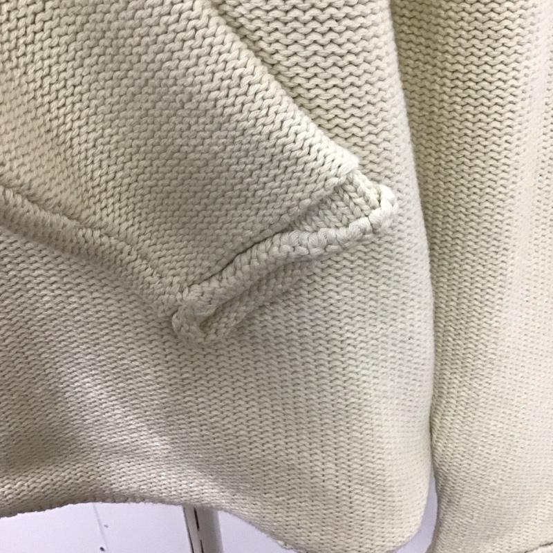 ハリウッドランチマーケット HRMARKET ニット、セーター 長袖 M 無地 白 / ホワイト /  レディース USED 古着 中古 10121489