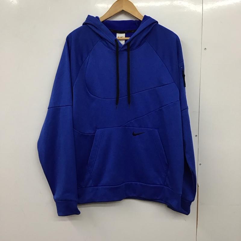 ナイキ NIKE パーカー 長袖 dq5402-480 スウェットパーカー XL ロゴ、文字 青 / ブルー /  メンズ USED 古着 中古 10150754