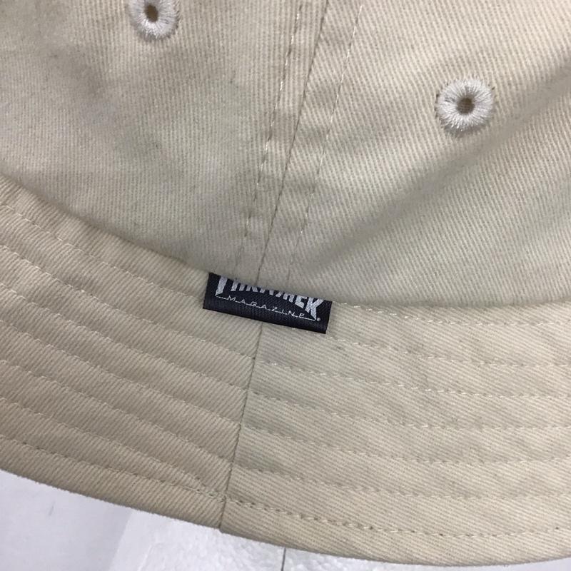 スラッシャー THRASHER 帽子 ハット FLAME LOGO BUCKET HAT バケットハット バケハ ロゴ、文字 アイボリー / アイボリー /  メンズ USED 古着 中古 10123174