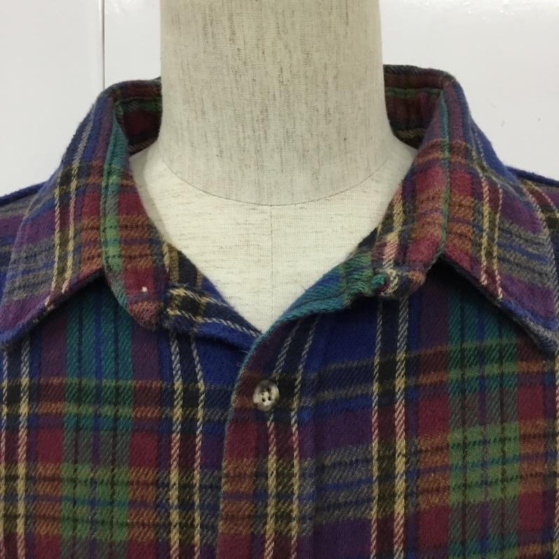 古着 USED シャツ、ブラウス 長袖 4L チェック マルチカラー / マルチカラー /  メンズ USED 古着 中古 10109929
