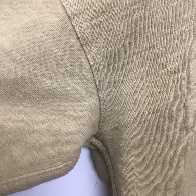 チャムス CHUMS カットソー 長袖 長袖カットソー クルーネックカットソー プリントカットソー M ロゴ、文字 ベージュ / ベージュ /  メンズ USED 古着 中古 10144948