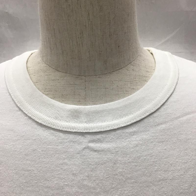 チャンピオン Champion Tシャツ 半袖 半袖カットソー プリントTシャツ クルーネックカットソー L プリント 白 / ホワイト /  メンズ USED 古着 中古 10120515