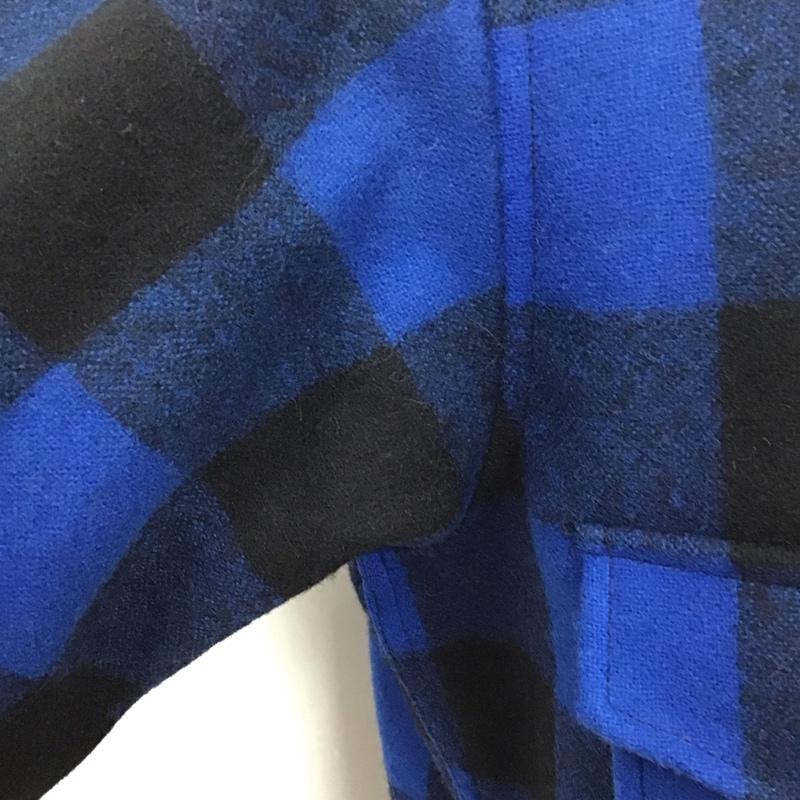 ペンドルトン PENDLETON シャツ、ブラウス 長袖 ウール ワークシャツ M チェック 青 / ブルー / X 黒 / ブラック /  メンズ USED 古着 中古 10114038