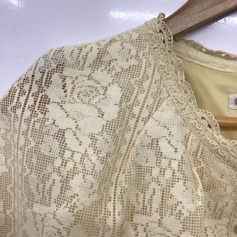 アクシーズファム axes femme ワンピース ロングスカート ロングワンピース ノースリーブワンピース フレアスカート M 総柄 黄 / イエロー /  レディース USED 古着 中古 10149043
