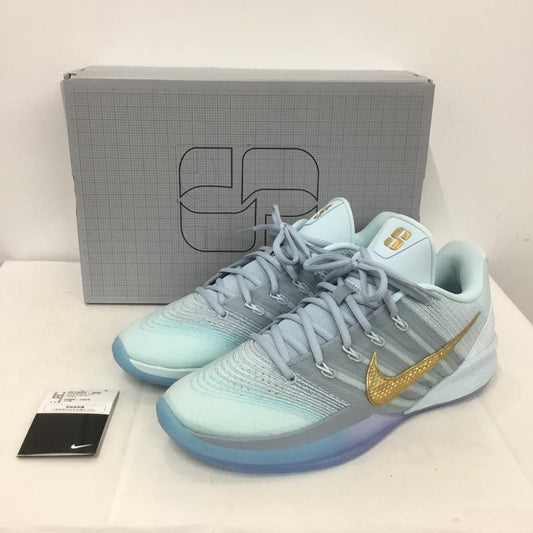 ナイキ NIKE スニーカー スニーカー HF2882 400 SABRINA 3 EP 29cm 箱有 29.0cm ロゴ、文字 水色 / ライトブルー / X 金 / ゴールド /  メンズ USED 古着 中古 10137995