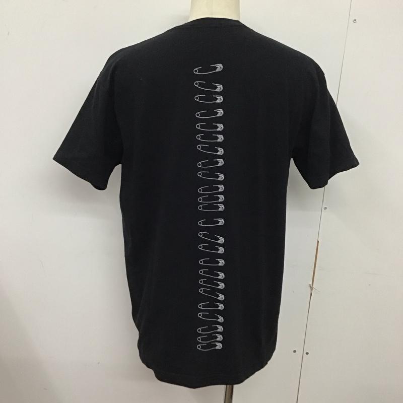 バックサイドオブトーキョー backside of tokyo Tシャツ 半袖 半袖カットソー プリントTシャツ クルーネックカットソー プリント 黒 / ブラック /  メンズ USED 古着 中古 10124460