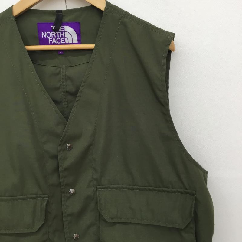 ザ ノースフェイス パープルレーベル THE NORTH FACE PURPLE LABEL ベスト ベスト NP2307N Polyester Wool Ripstop Trail Vest L 無地 カーキ / カーキ /  メンズ USED 古着 中古 10113095