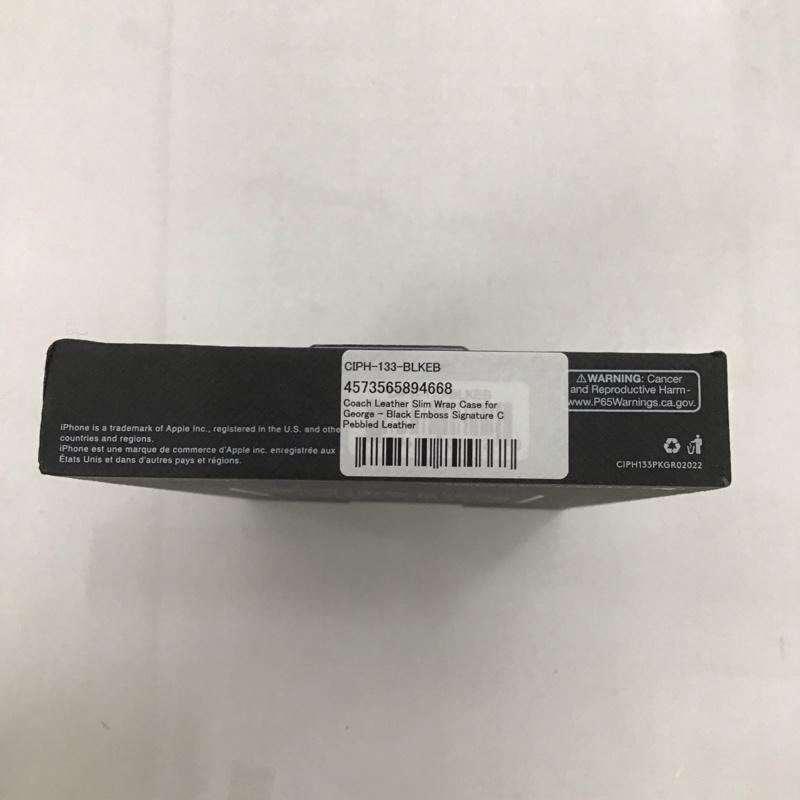 コーチ COACH ファッション小物 ファッション小物 CIPH-133-BLKEB iPhoneケース iPhone 14 Pro Max Slim Wrap ロゴ、文字 黒 / ブラック /  レディース USED 古着 中古 10123043