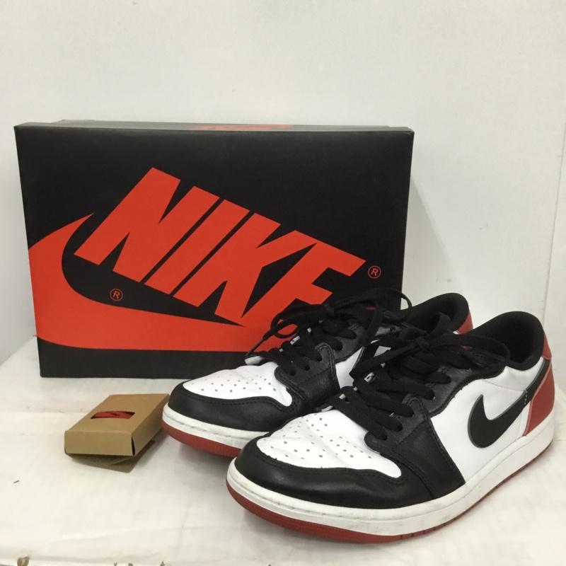 ナイキ NIKE スニーカー スニーカー CZ0790-106 AIR JORDAN 1 RETRO LOW OG 27.5cm 箱有 27.5cm ロゴ、文字 白 / ホワイト / X 黒 / ブラック / X 赤 / レッド /  メンズ USED 古着 中古 10123982