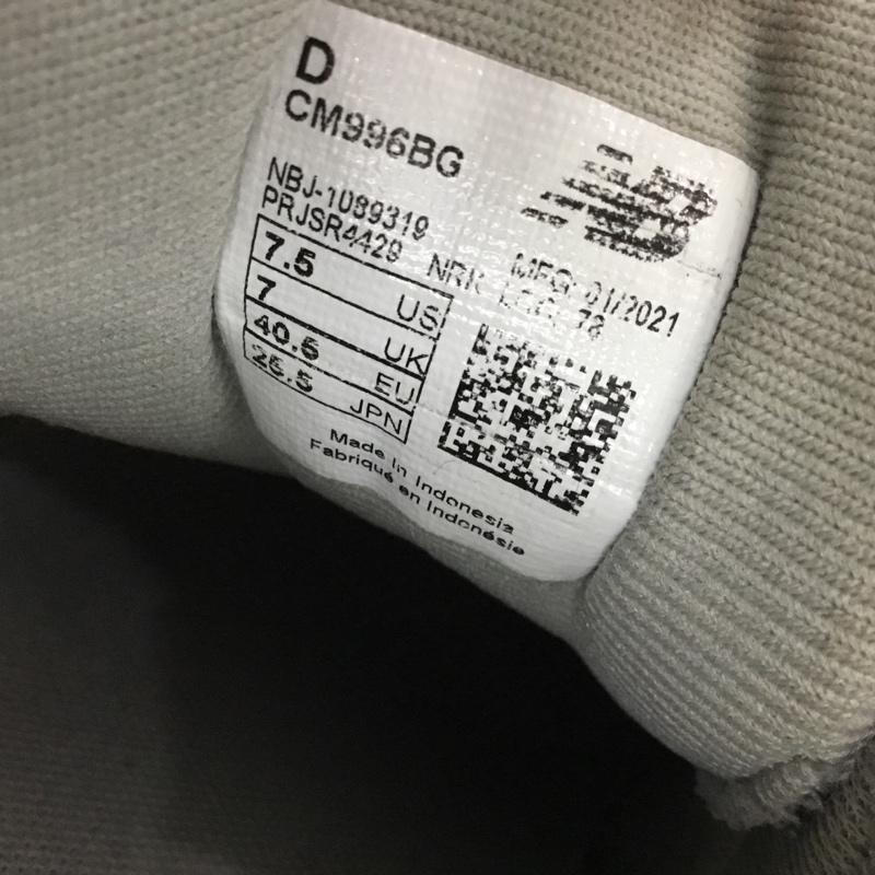 ニューバランス New Balance スニーカー スニーカー CM996 BG 25.5cm 25.5cm ロゴ、文字 灰 / グレー /  メンズ USED 古着 中古 10149432