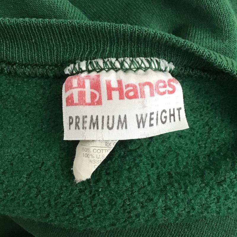 古着 USED トレーナー 長袖 長袖トレーナー スウェット クルーネック リブスウェットカットソー 古着 XXL ロゴ、文字 緑 / グリーン /  メンズ USED 古着 中古 10124707