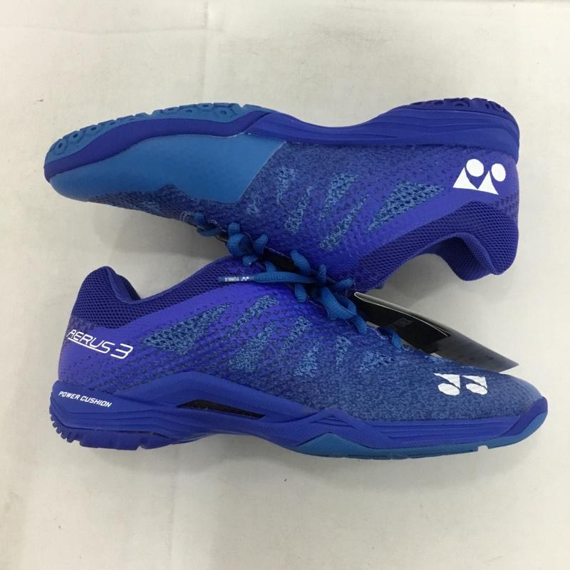 ヨネックス YONEX スニーカー スニーカー SHBA3M パワークッション エアラス3メン バドミントンシューズ 25.5cm 箱有 25.5cm ロゴ、文字 青 / ブルー /  メンズ USED 古着 中古 10147950