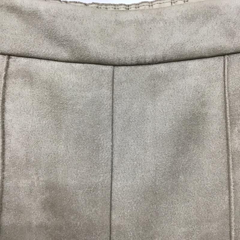 ムルーア MURUA パンツ スラックス 012060700101-04 バックスリットスウェードパンツ フレアパンツ センタータック スウェードパンツ FREE 無地 ベージュ / ベージュ /  レディース USED 古着 中古 10105655