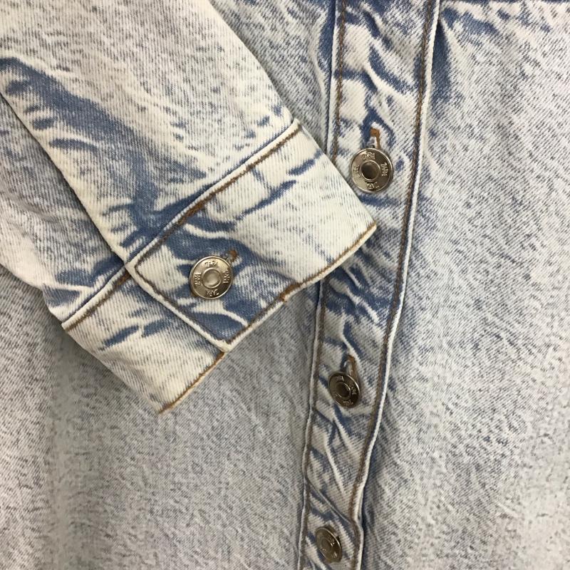 ザラ ZARA ワンピース ロングスカート デニムワンピース S 無地 水色 / ライトブルー /  レディース USED 古着 中古 10150653