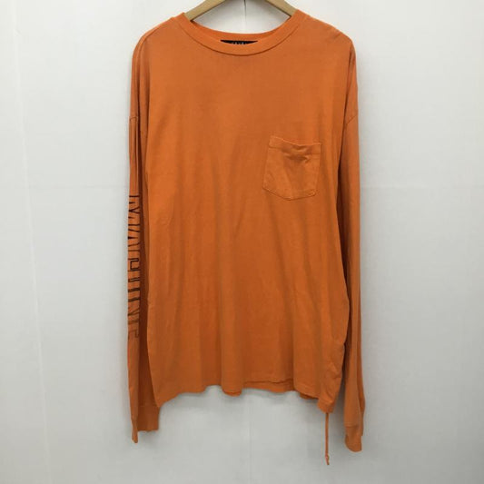 スビ KSUBI カットソー 長袖 S ロゴ、文字 橙 / オレンジ /  メンズ USED 古着 中古 10133854