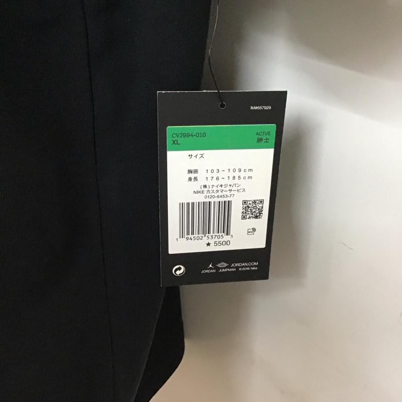 エアジョーダン AIR JORDAN Tシャツ 半袖 CV2994-010 クルーネック バックプリント XL ロゴ、文字 黒 / ブラック /  メンズ USED 古着 中古 10114625