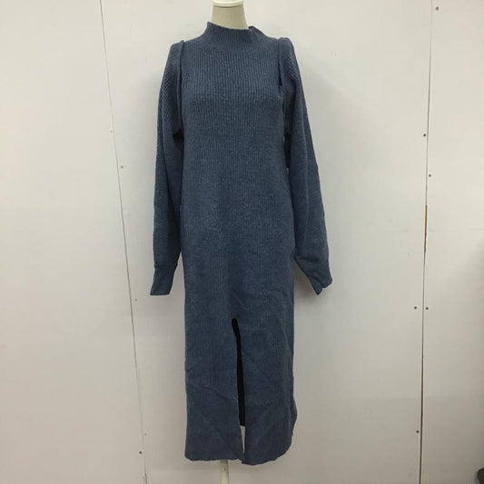 チコ CHICO ワンピース ロングスカート ニットワンピース FREE 無地 青 / ブルー /  レディース USED 古着 中古 10106149