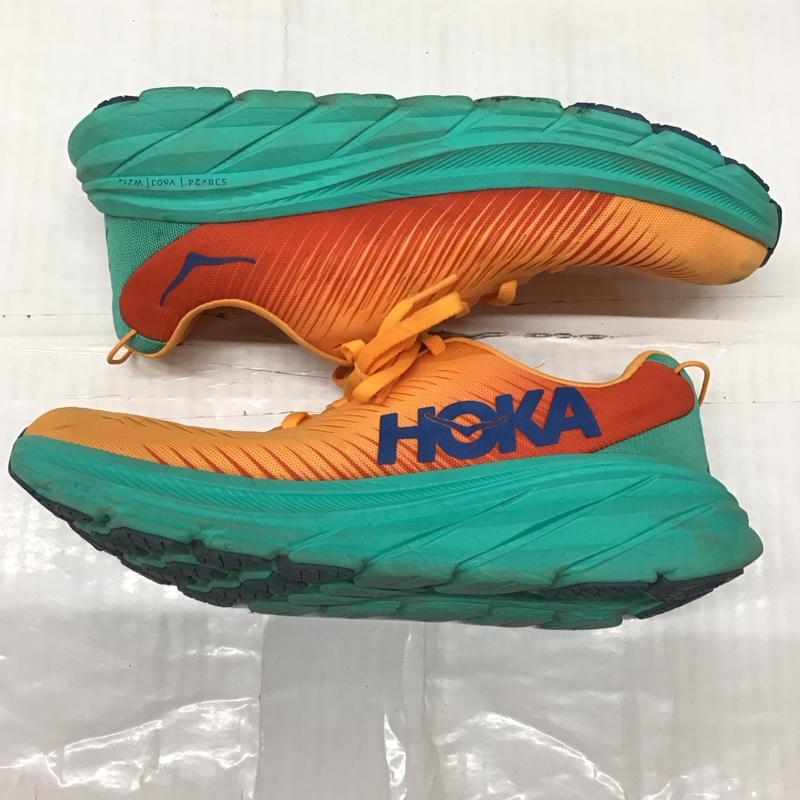 ホカオネオネ HOKA ONEONE スニーカー スニーカー 1119395 RINCON3 25.5cm 25.5cm ロゴ、文字 橙 / オレンジ / X 緑 / グリーン /  メンズ USED 古着 中古 10121621